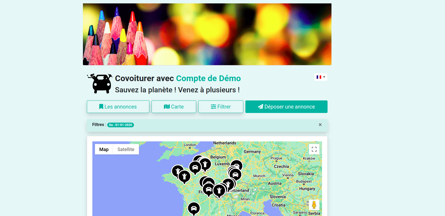 Bannière de Covoiturage
